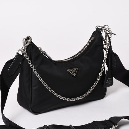 Prada Hobo Nylon Black — view 4