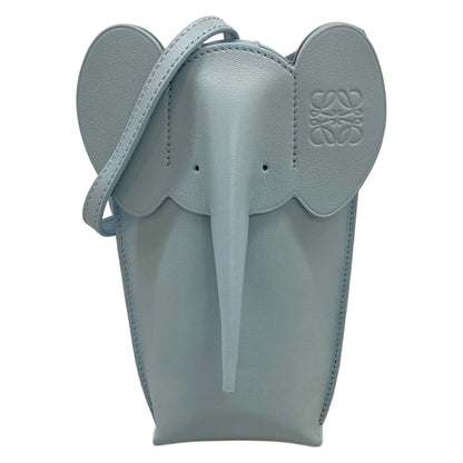 Loewe Shoulder Bag Elephant Pocket Blue Gray Smartphone Pochette