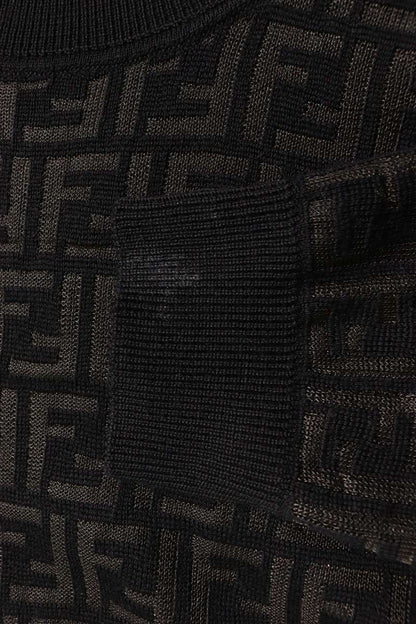 Fendi Aauq Zucca Pattern Knit 50 Sweater — view 3
