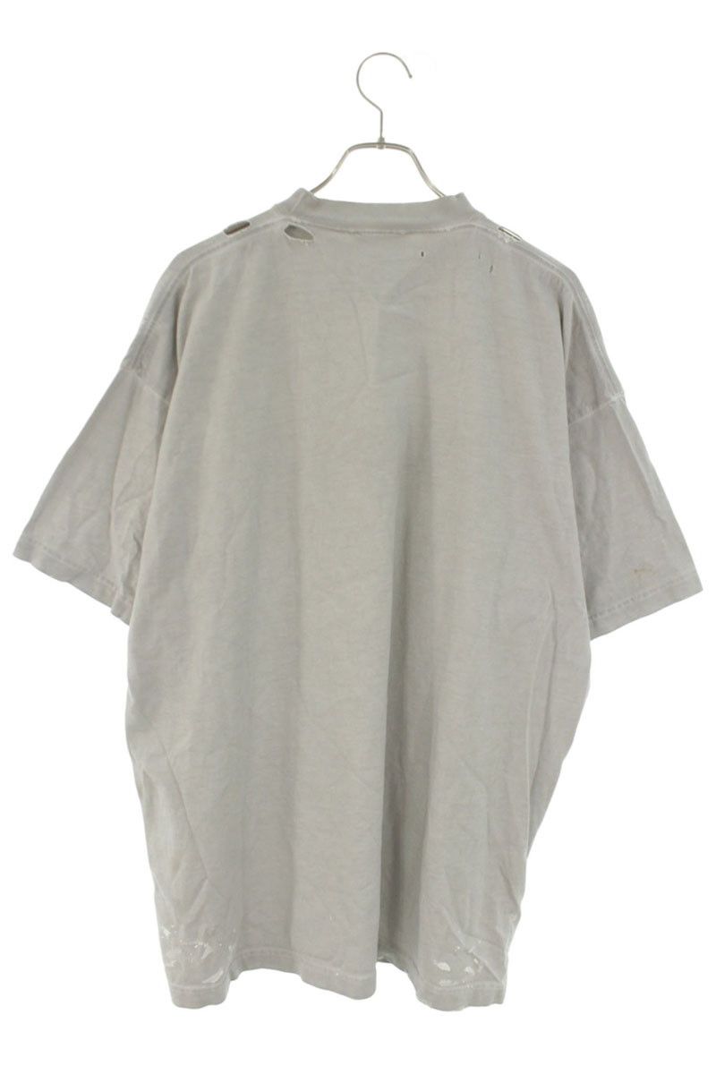 Balenciaga Metal Logo Paint Crush Processing T-Shirt — view 2