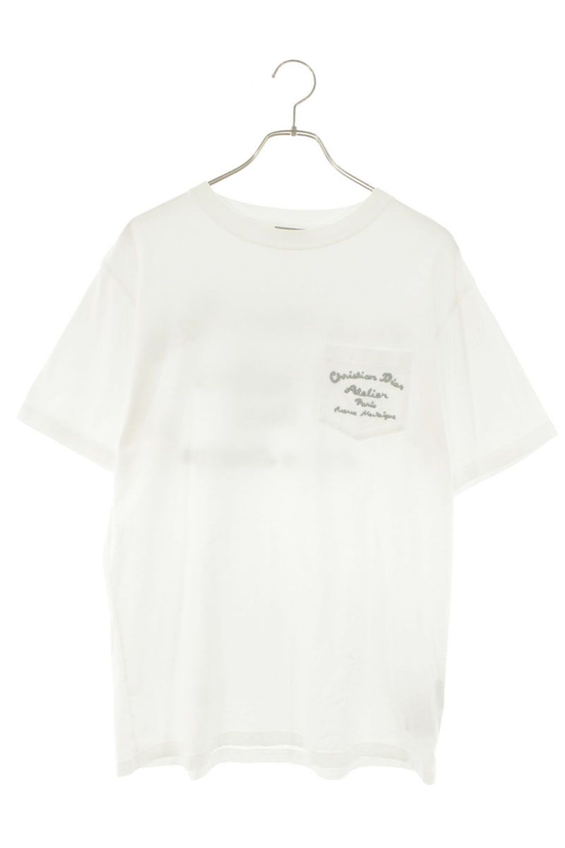 Dior Atelier Logo Embroidery Pocket T-Shirt