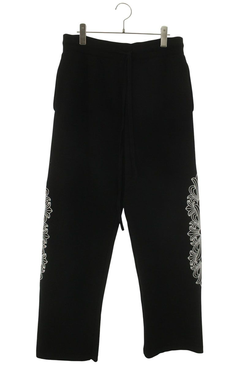 Chrome Hearts Not Floral Embroidery Cashmere Knit Long Pants