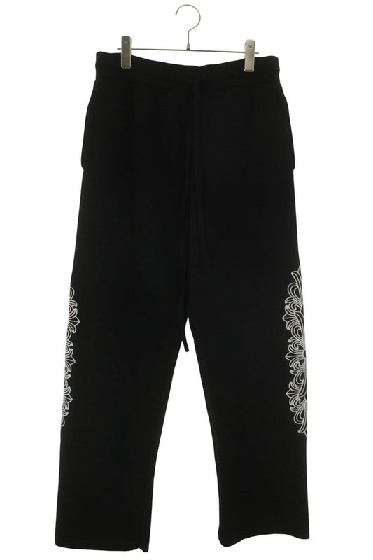 Chrome Hearts Not Floral Embroidery Cashmere Knit Long Pants
