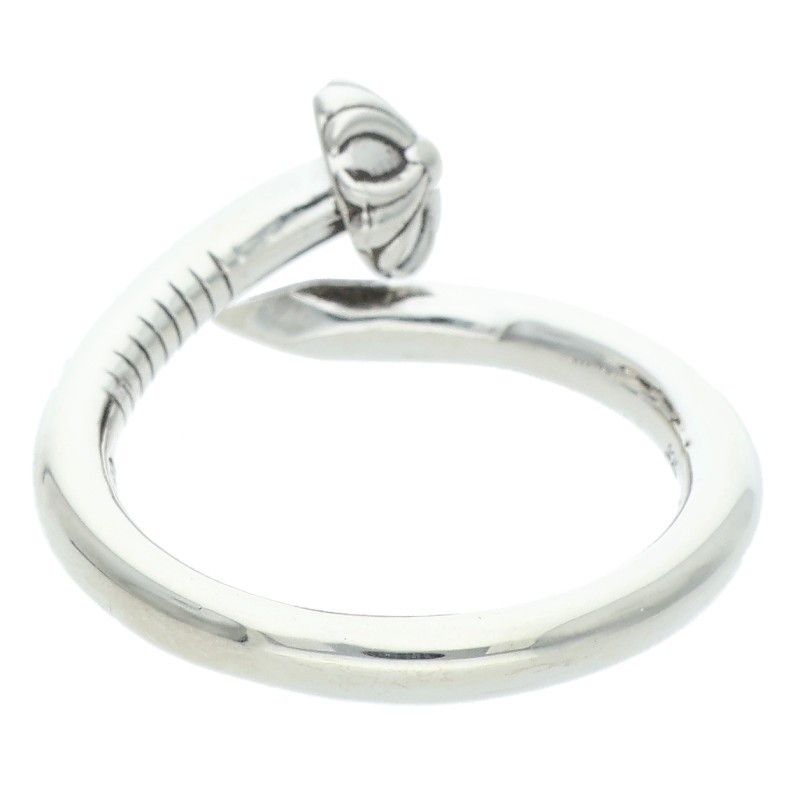 Chrome Hearts Nail Crsball Cross Ball Silver Ring — view 2