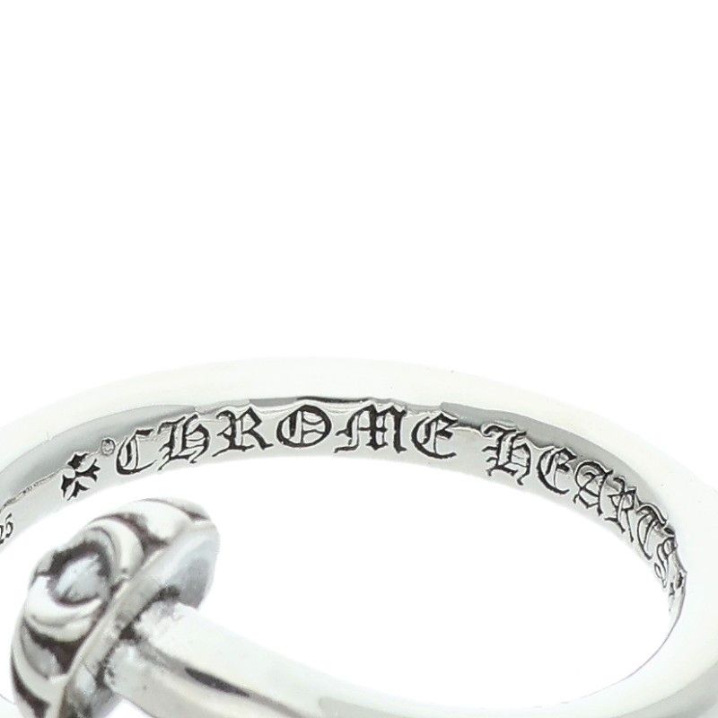 Chrome Hearts Nail Crsball Cross Ball Silver Ring — view 3