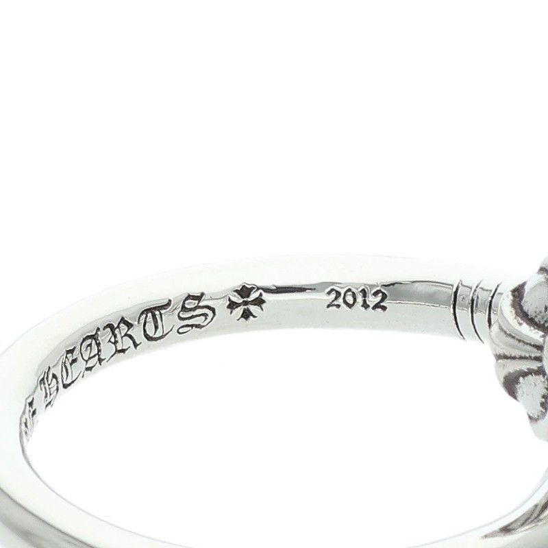 Chrome Hearts Nail Crsball Cross Ball Silver Ring — view 4