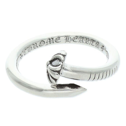 Chrome Hearts Nail Crsball Cross Ball Silver Ring