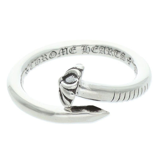 Chrome Hearts Nail Crsball Cross Ball Silver Ring