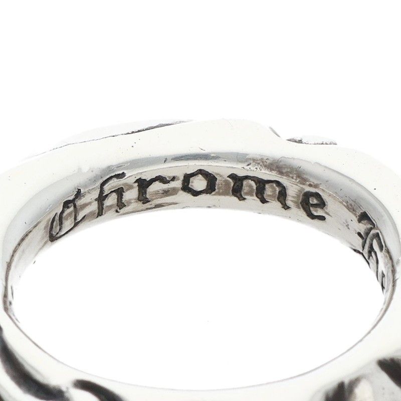 Chrome Hearts Scrl Band Scroll Silver Ring — view 3
