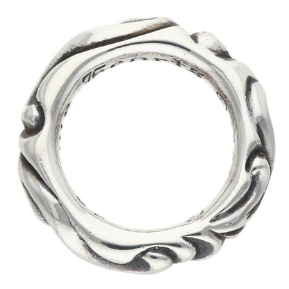 Chrome Hearts Scrl Band Scroll Silver Ring — view 5