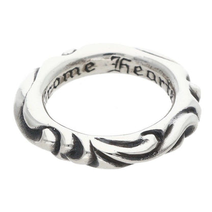Chrome Hearts Scrl Band Scroll Silver Ring