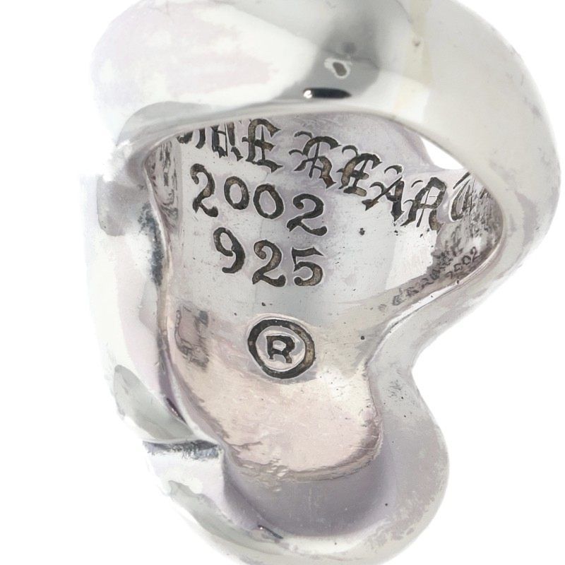Chrome Hearts Lip Tongue Lg Lip and Tan Large Silver Ring — view 4