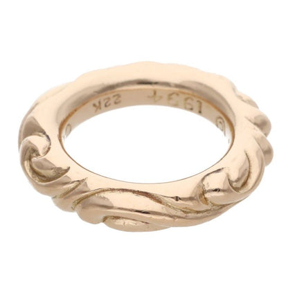 Chrome Hearts 22k Scrl Band 22k Scroll Gold Ring — view 2
