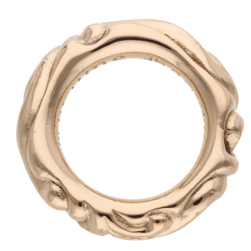 Chrome Hearts 22k Scrl Band 22k Scroll Gold Ring — view 5