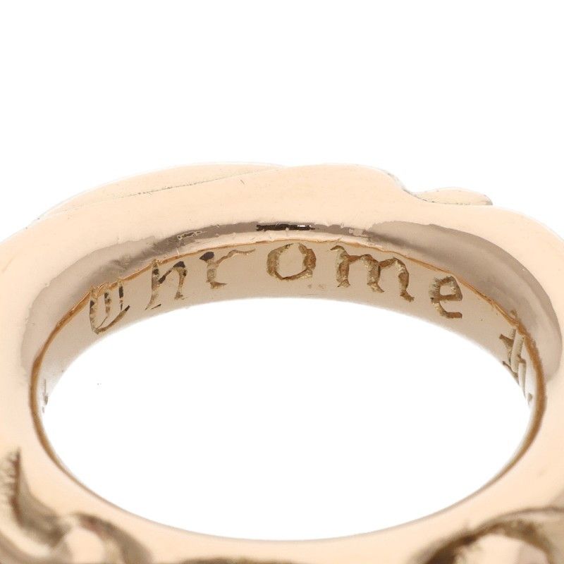 Chrome Hearts 22k Scrl Band 22k Scroll Gold Ring — view 3