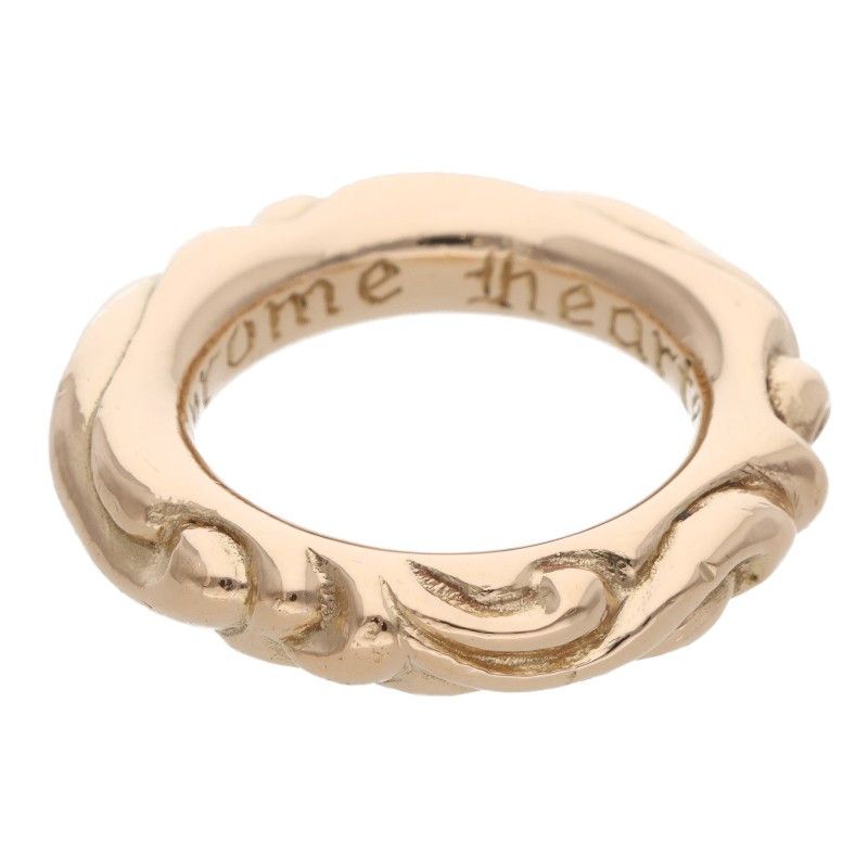 Chrome Hearts 22k Scrl Band 22k Scroll Gold Ring
