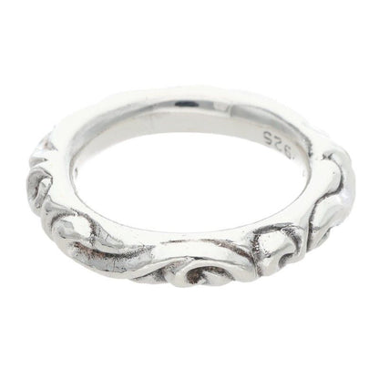 Chrome Hearts Scrl Band Scroll Silver Ring — view 2