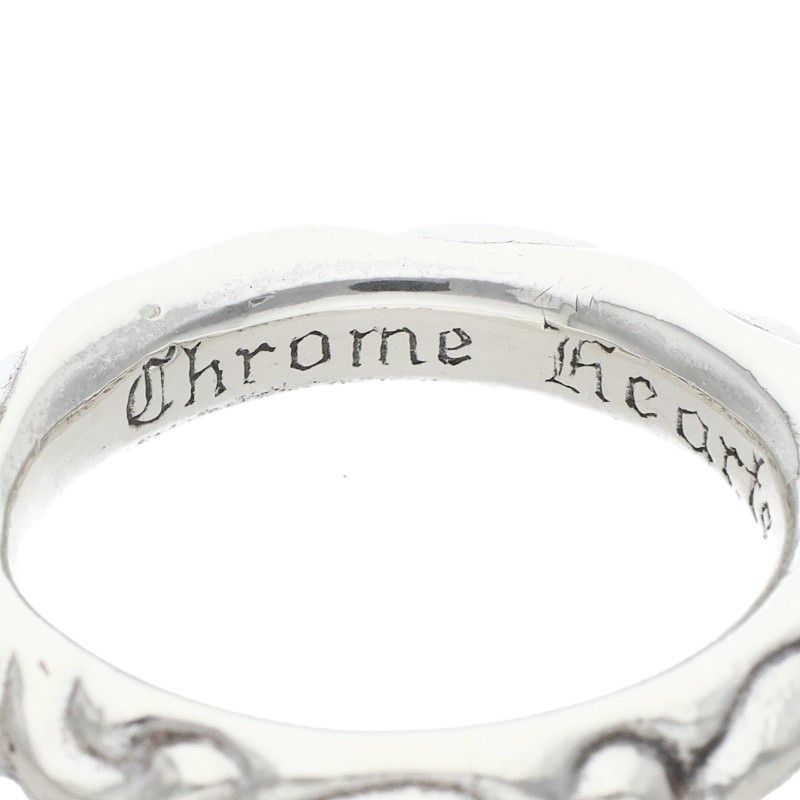 Chrome Hearts Scrl Band Scroll Silver Ring — view 3