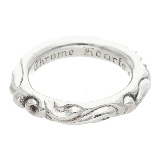 Chrome Hearts Scrl Band Scroll Silver Ring