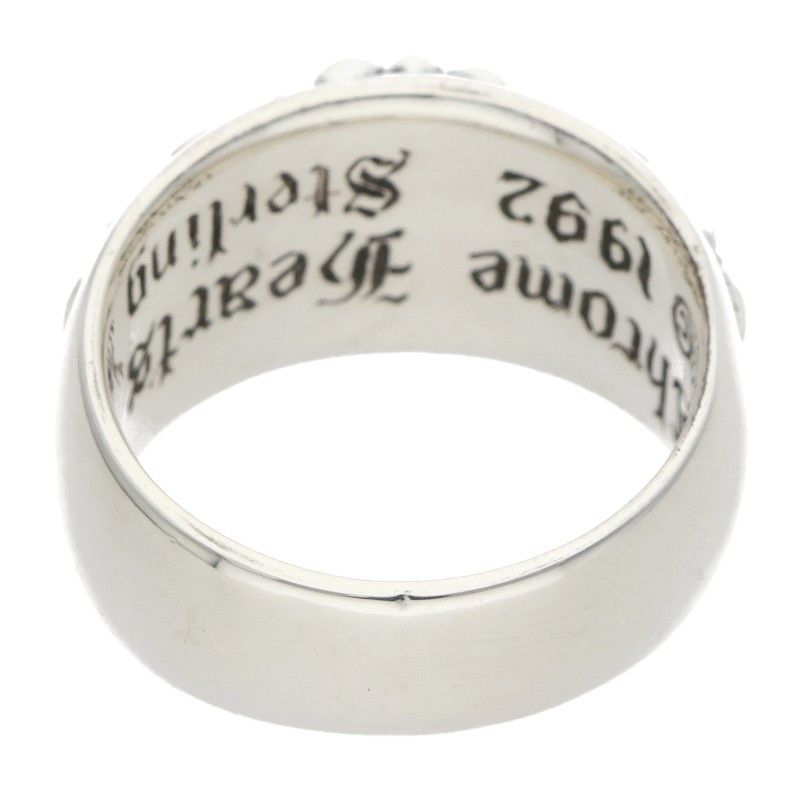 Chrome Hearts Flrl Crs Floral Cross Silver Ring — view 2