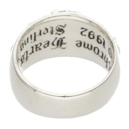 Chrome Hearts Flrl Crs Floral Cross Silver Ring — view 2