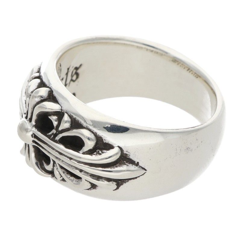 Chrome Hearts Flrl Crs Floral Cross Silver Ring — view 5