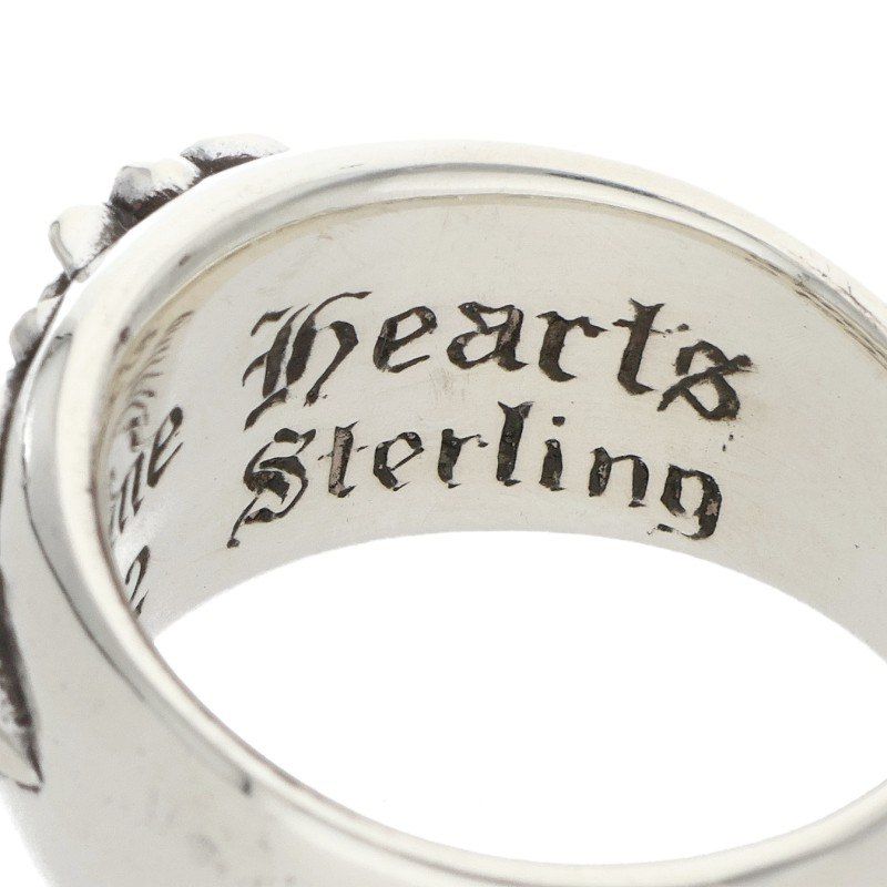 Chrome Hearts Flrl Crs Floral Cross Silver Ring — view 4