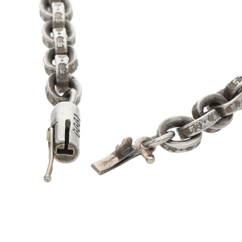 Chrome Hearts Paper Chain 18 Charm Silver Necklace — view 5