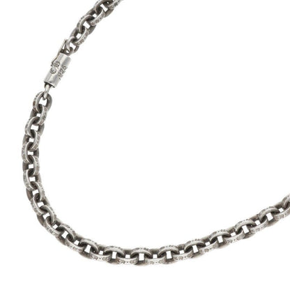 Chrome Hearts Paper Chain 18 Charm Silver Necklace