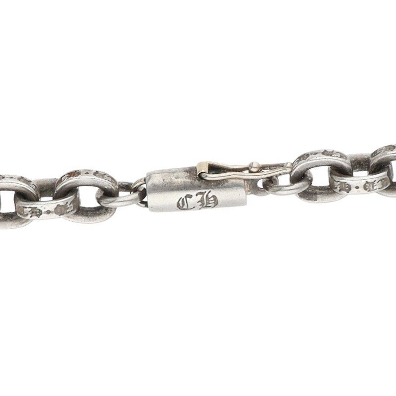 Chrome Hearts Paper Chain 18 Charm Silver Necklace — view 3