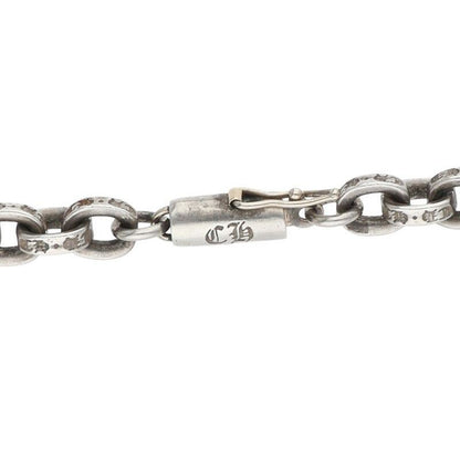 Chrome Hearts Paper Chain 18 Charm Silver Necklace — view 3