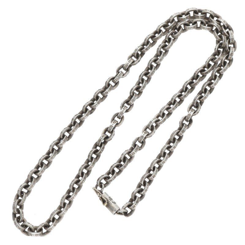 Chrome Hearts Paper Chain 18 Charm Silver Necklace — view 2