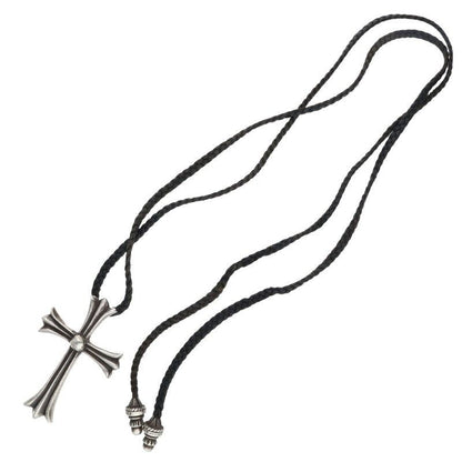 Chrome Hearts CH Crs LG BC Large CH Cross Boro Chip Vintage Silver Necklace — view 2