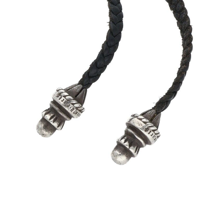 Chrome Hearts CH Crs LG BC Large CH Cross Boro Chip Vintage Silver Necklace — view 4