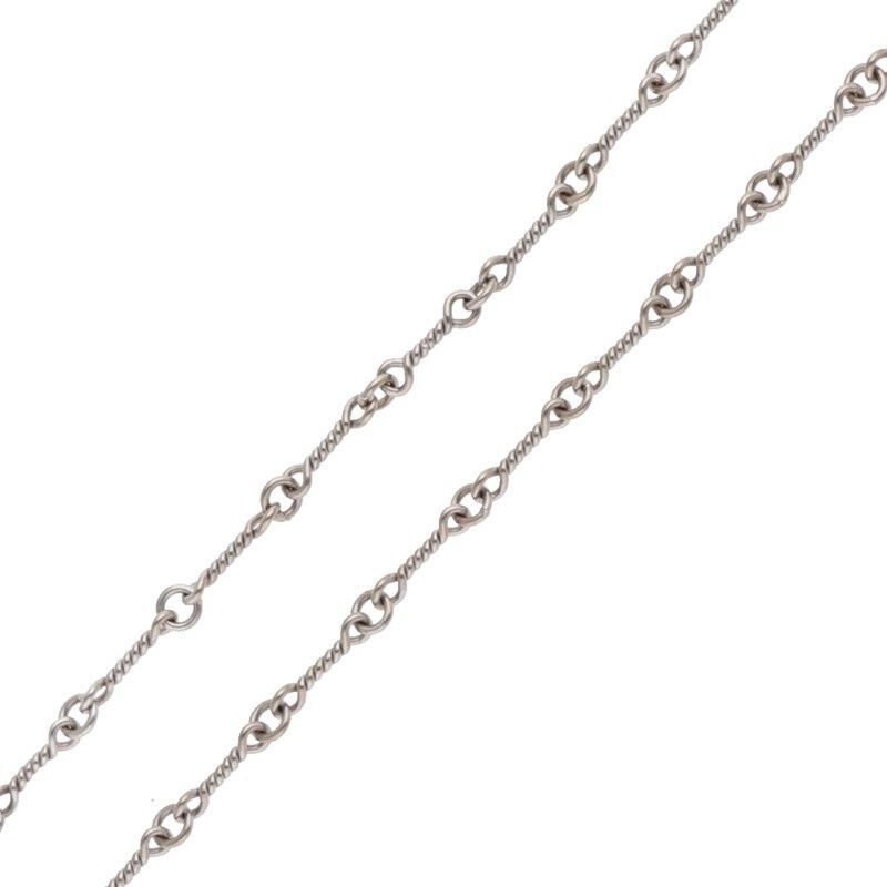 Chrome Hearts Neckchain Twist Chain White Gold Necklace — view 5