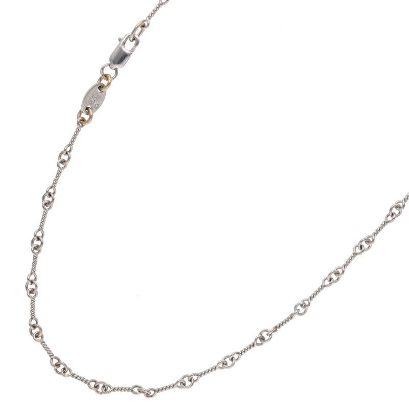 Chrome Hearts Neckchain Twist Chain White Gold Necklace