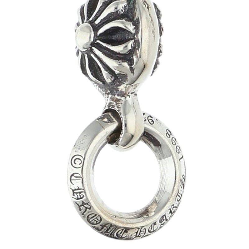 Chrome Hearts Tny CH Crs 1 Ball Tiny CH Cross Charm Silver Pendant — view 3