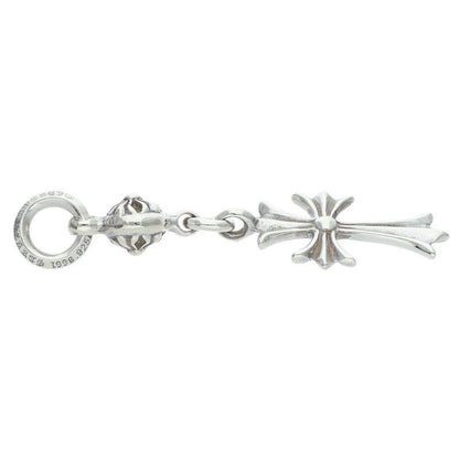 Chrome Hearts Tny CH Crs 1 Ball Tiny CH Cross Charm Silver Pendant — view 4