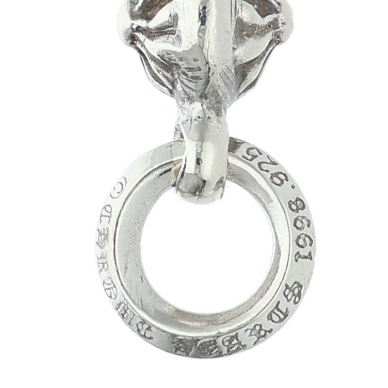 Chrome Hearts Tny CH Crs 1 Ball Tiny CH Cross Charm Silver Pendant — view 3