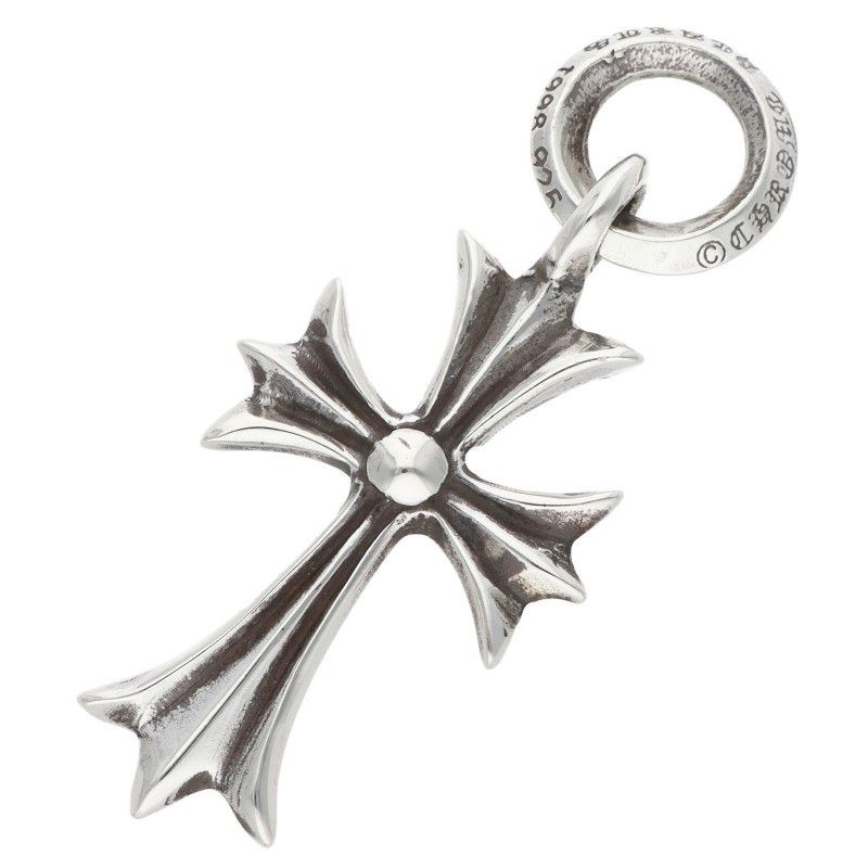 Chrome Hearts Tiny CH Cross Charm Silver Pendant — view 2