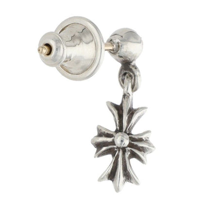 Chrome Hearts Tny CH Pls 1 Tiny Ech Plus Drop Silver Earrings — view 2