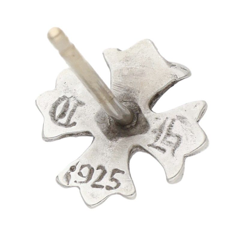 Chrome Hearts No2 CH Pls CH Plus Stud Silver Earrings — view 3