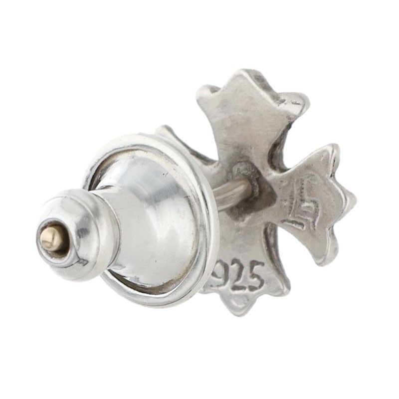 Chrome Hearts No2 CH Pls CH Plus Stud Silver Earrings — view 2