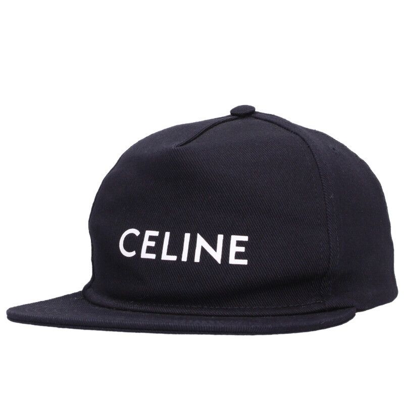 Celine Logo Print Baseball Cap
