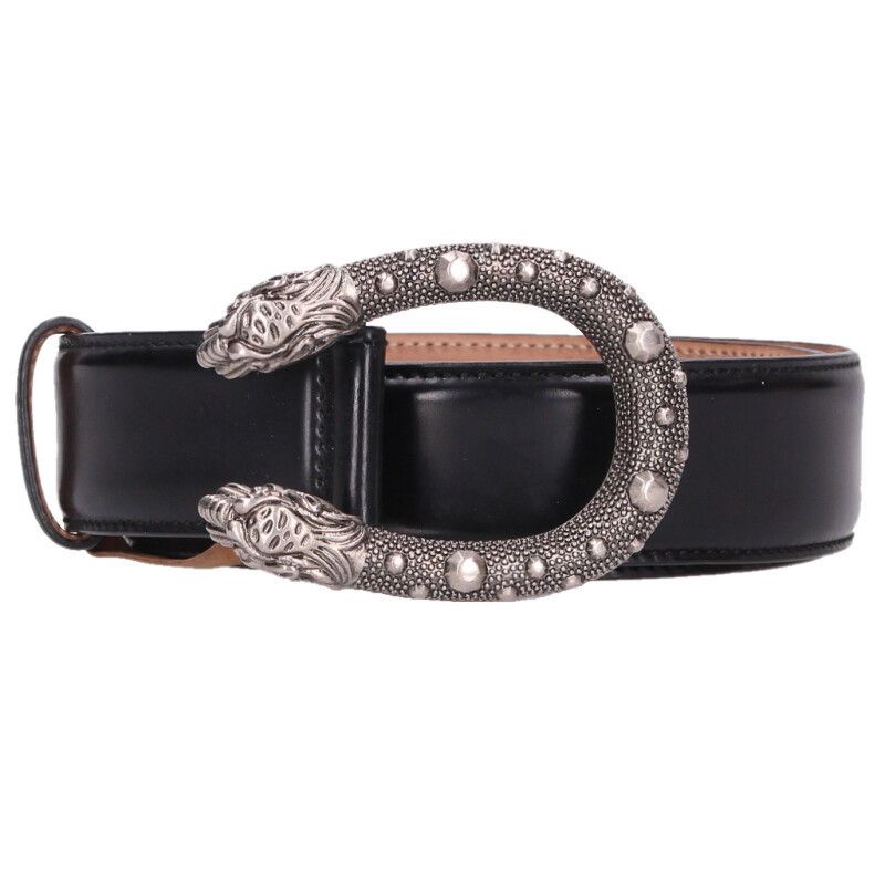 Gucci Tiger Head Buckle Belt 85