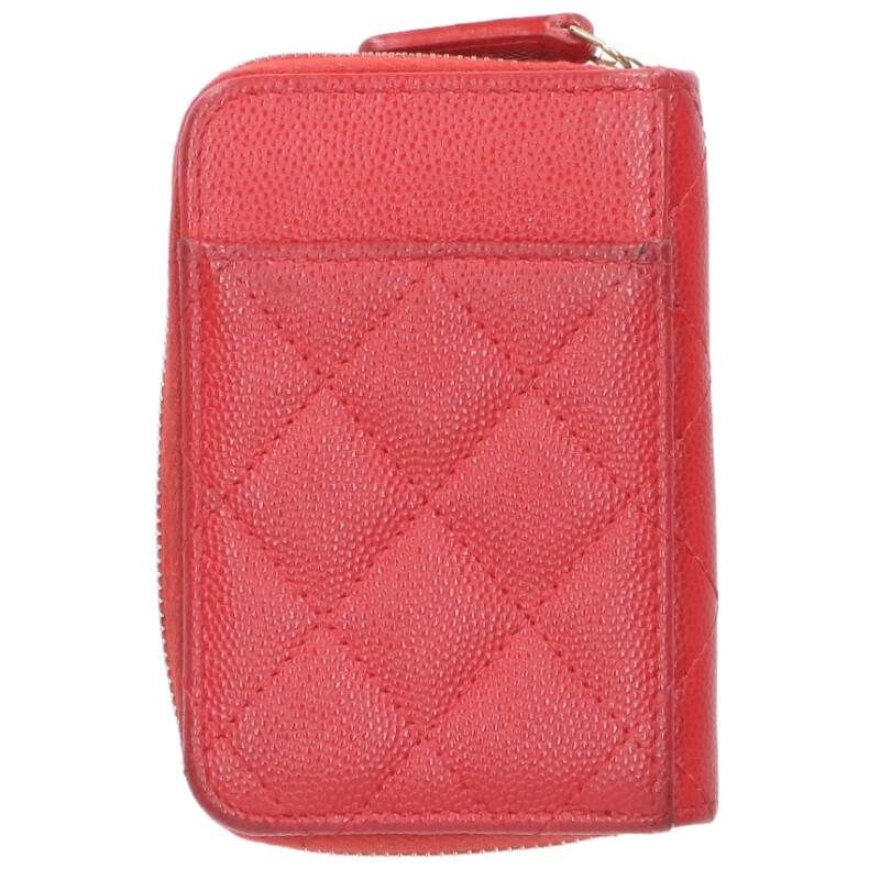 Chanel CC Logo Caviar Leather Coin Case — view 2