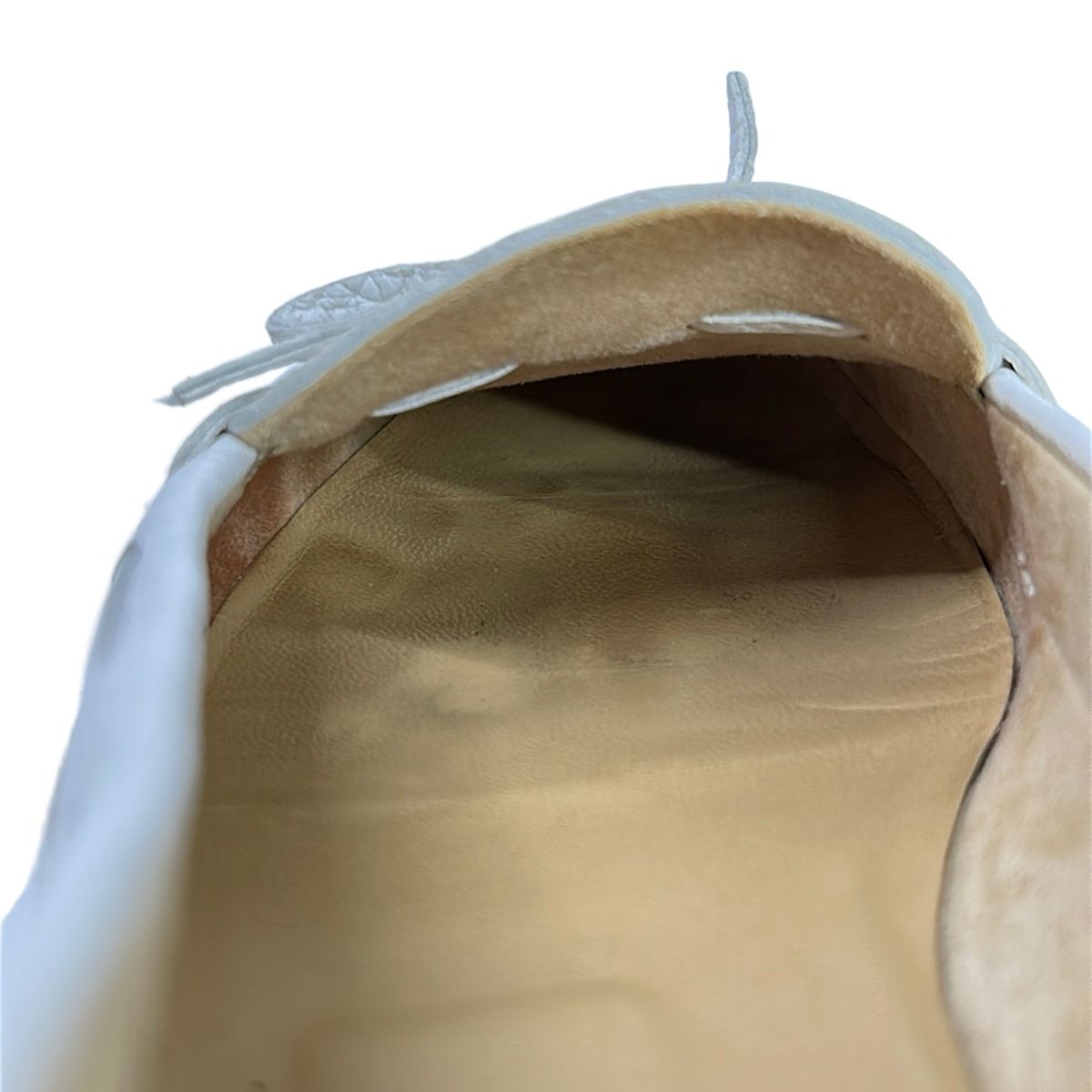 Hermes Shoes 36 White Moccasins Ribbon Leather — view 7