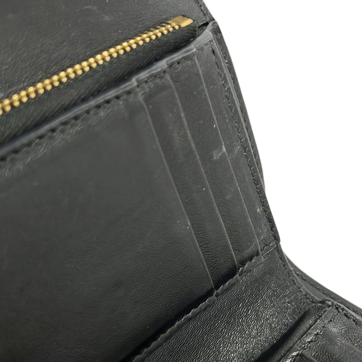 Versace Trifold Wallet Dark Navy Leather — view 9