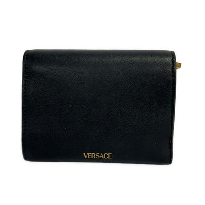Versace Trifold Wallet Dark Navy Leather — view 2