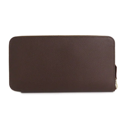 Hermes Azap Long Silk in Mocha Color Zip Around Wallet